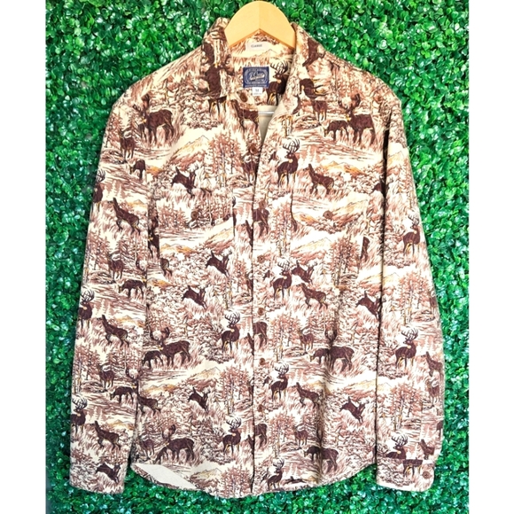 J.Crew Heavyweight Deer Scene Button-up Shirt - Picture 2 of 5